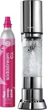 SodaStream SodaStream ENSO: aparati za gazirano vodo, 1L steklenice, CO2 jermen, srebrn