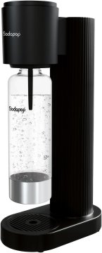slomart Sodapop Cooper Pro aparat za gazirano vodo, črn, 45cm, vklj. PET steklenico