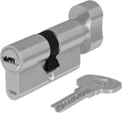 Yale Yale 1000 PLUS serija cilindrični vložek 30/40mm nikelj mat z gumbom