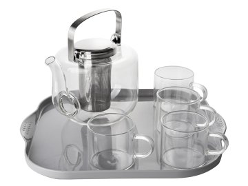 Florina ČAJNIK 670 ML + SKODELICE 90 ML RETRO