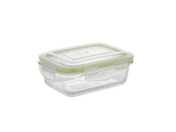 Florina STEKLENA PRAVOKOTNA POSODA ZA HRANO FRIGO 370 ML