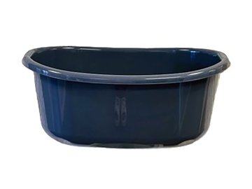 OVALNA PLASTIČNA POSODA Z ROKAMI 20L TEMNO PESENENA -JAG