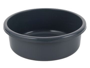 Bentom OKROGLA PLASTIČNA POSODA 46 CM 20 L TEMNO SIVA -BEN