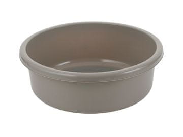 Bentom OKROGLA PLASTIČNA POSODA 36 CM 9 L SVETLO SIVA -BEN