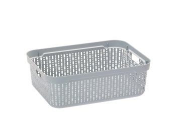 PRAKTYCZNA MORSETTA S PLASTIČNA KOŠARA SVETLO SIVA -JAG