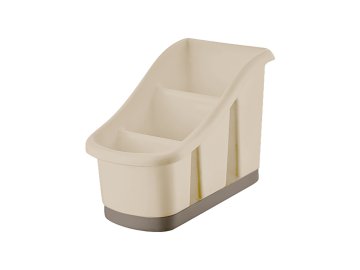 BINIO CREAM TRETREDNI PLASTIČNI CEDILNIK ZA JEDILNI PRIBOR