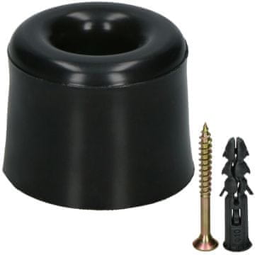 OMEJEVALNIK, ODBIJAČI, ZAVORA VRAT, GUMA, ČRN, 27 MM ZA VRATA, MALA