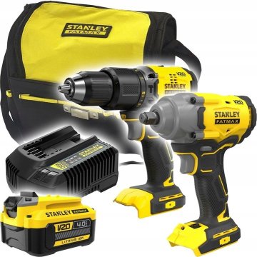 Stanley Komplet akumulatorskega orodja V20 SFMCK217M1S (SFMCD715 + SFMCF920) 1x4,0 Ah vrečka