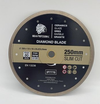 DeWalt Profesionalno diamantno rezilo Slim Cut Indian 250 mm