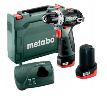 Metabo Akumulatorski vrtalnik BS 12 BL 12V 38 Nm 2x2,0 Ah