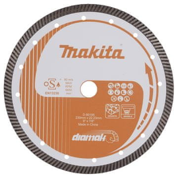 Makita segmentirano diamantno rezilo 230 x 22,23 mm za suho in mokro uporabo na betonu in kamnu