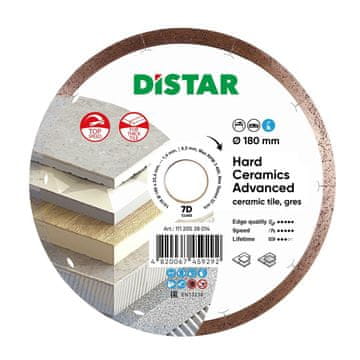 DISTAR DISTRAR diamantni disk iz trde keramike Advanced 180 x 1,4 x 8,5 x 25,4