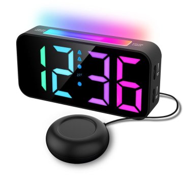 Sign SiGN RGB digitalna budilka z vibratorjem - črna