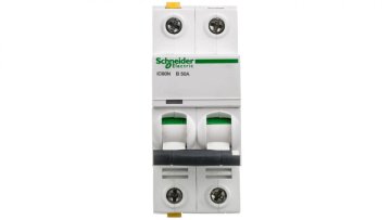 Schneider Odklopnik 2P B 50A 6kA AC iC60N-B50-2 Acti9 A9F03250