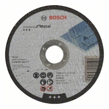 Bosch KOVINSKI DISK 125 mm x 2,5 mm x 22 mm STANDARDNI ZA KOVINO