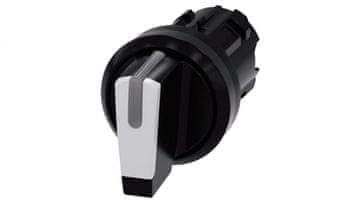 Siemens 3-pozicijsko stikalo 22 mm črno/belo z vzmetnim povratkom IOII možna osvetlitev ozadja plastika IP69k SIRIUS ACT 3SU1002-2BM60-0AA0
