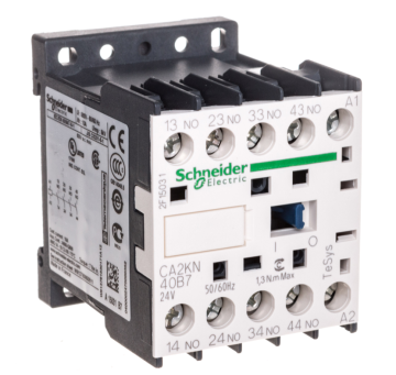 Schneider Pomožni kontaktor 10A 4Z 0R 24V AC CA2KN40B7