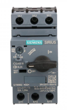 Siemens Motorno odklopnik 3P 0,18 kW 0,45–0,63 A S00 3RV2011-0GA10