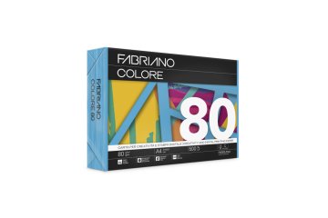 Fabriano Papir barvni a4 colore intenzivne barve 80gr - temno modra-azzurro
