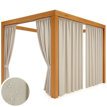 ZAVESE ZA PAPU, TERASO, PERGOLO 230 CM, VRTNA PREDORSKA ZAVESA, VODOTESNA