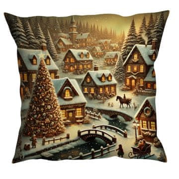 Božična prevleka za okrasno blazino 45x45
