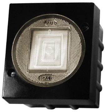 COS.PEL Lambda črno - enopolno nadometno stikalo IP44 ŁNH-1LC/25