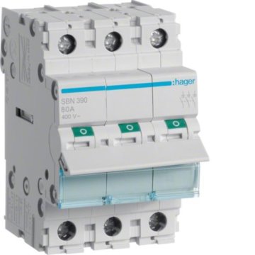 Hager SBN390 100A 3P jevo odklopno stikalo