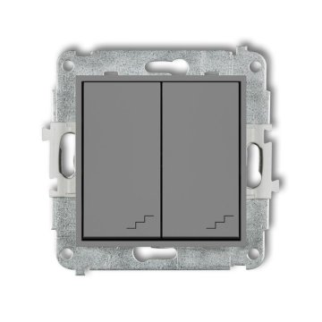Mini mat siva - dvojni stopniščni priključek - 27MWP-33