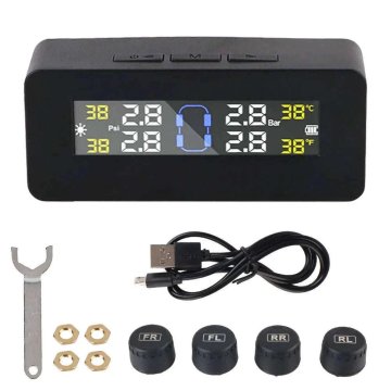 KJB Solarni sistem TPMS za tlak in temperaturo pnevmatik, TY08 zunanji senzorji