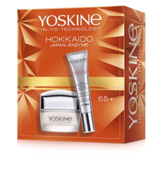 DAX Darilni set YOSKINE Hokkaido Japan-Enzyme (dnevna in nočna krema za 65+ let + krema za oči, veke in ustnice)