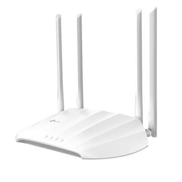 TP-Link Dostopna točka TL-WA1201 Dvopasovni Wi-Fi v standardu AC1200 - 867 Mb/s v pasu 5 GHz in 300 Mb/s v pasu 2,4 GHz.