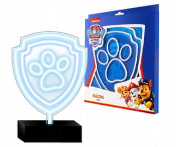 Neolia Paw Patrol PAW LED neonska lučka na stojalu Paw Patrol nočna lučka