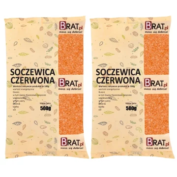 Rdeča leča 1 kg (2 x 500 g)