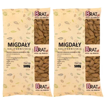 Kalifornijski mandlji 1 kg (2 x 500 g)
