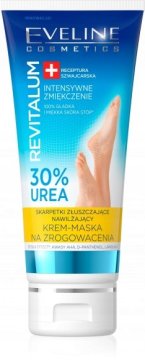 Eveline Cosmetics Eveline Revitalum krema-maska za stopala s 30 % uree za razpokane pete