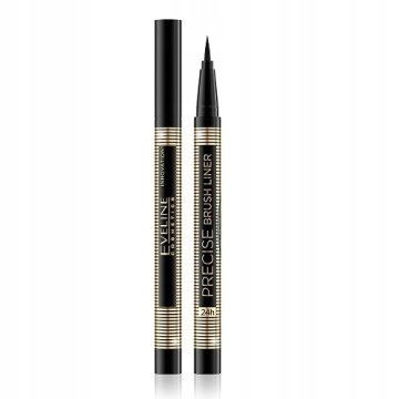 Eveline Cosmetics Eveline Precise Brush Liner Deep Black - vodoodporno črtalo za oči 1 ml