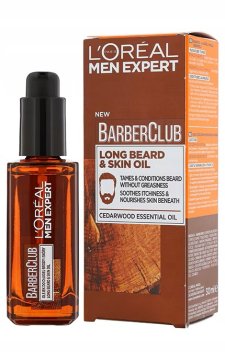 Barber Club olje za brado s cedro, 30 ml, pumpica