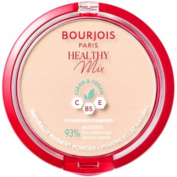 Bourjois Healthy Mix puder v prahu v prahu odtenek 01 Ivory z vitamini B5, C, E 10 g