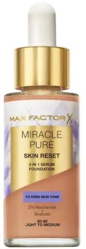 Max Factor Miracle Pure tekoči puder-serum 30 ml 60-80 Lahka do srednja