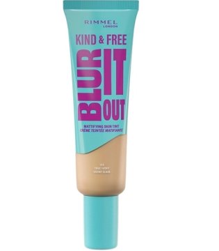Rimmel Kind & Free Blur It Out matirajoči tekoči puder odtenek 103 True Ivory 30 ml