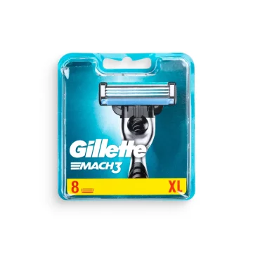 Gillette Mach3 - nadomestna rezila za britvice, 8 kosov.