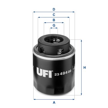 UFI 23.494.00 OLJNI FILTER