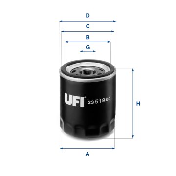 UFI OLJNI FILTER - JEEP COMPASS 2.0/ PATRIOT 2.0/LANCIA FLAVIA 2.4 12>