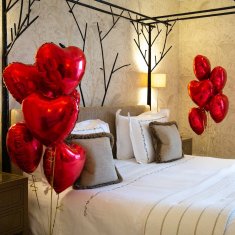 33 Rdeč folijski balon s srcem, helijev srček TG66235-2