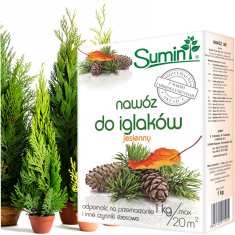 33 Jesensko gnojilo za iglavce SUM65 optimalna sestava granul Sumin 1 kg