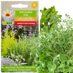33 Aromatična mešanica kuhinjskih zelišč, bazilika, timijan in druga semena, Z7172 1 g