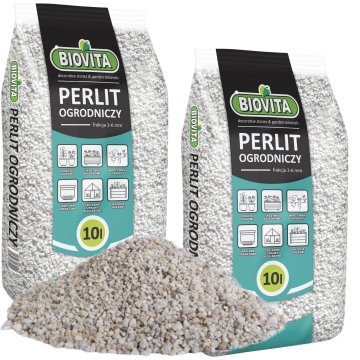 Hortikulturni perlit 3-6 mm 10 l naravni dodatek za rahljanje substrata BIOVIT