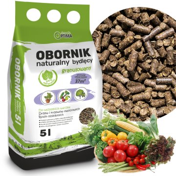 33 BIO17 Naravno goveje gnojilo granulirano organsko gnojilo v obliki granul Optima 5 l biovita