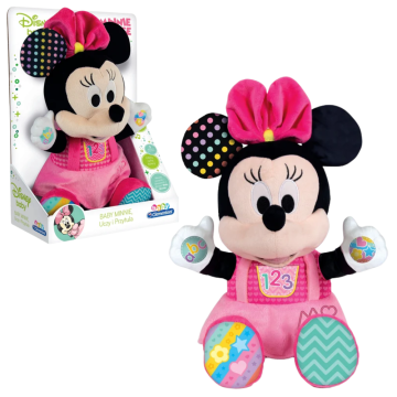 Clementoni Interaktivna plišasta figurica Disney Baby Minnie uči in crklja poljščino 50130