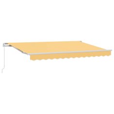 Vidaxl Ročna tenda 6 x 3 m Peščena 100% poliester